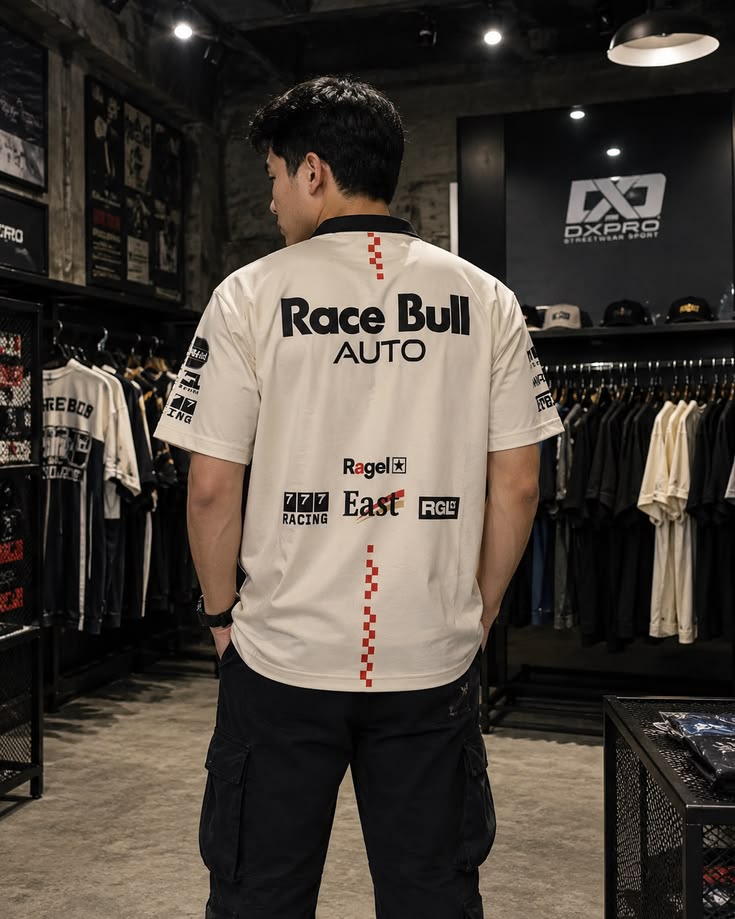 DARKE temporary cream racing tee back reference