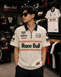 DARKE temporary cream racing tee front reference
