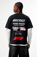 DARKE temporary Track Division black oversized tee reference