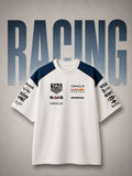 DARKE temporary white racing oversized tee reference